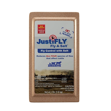 JustiFLY Fly-A-Salt Block, 4.5 lb.