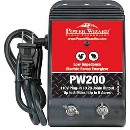 Power Wizard 0.20 Joule Electric Fence Controller, 5 Miles