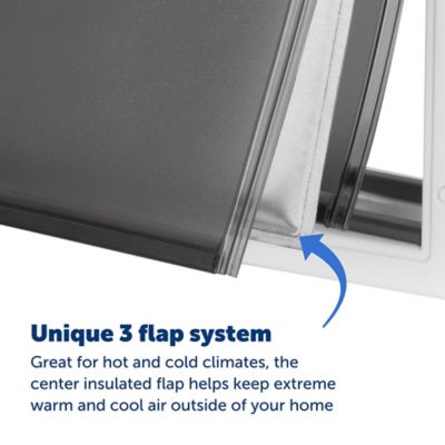 Image showing  Extreme Weather Sliding Glass Pet Door, Medium