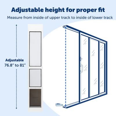 Image showing 9 th PetSafe Extreme Weather Sliding Glass Pet Door, Medium