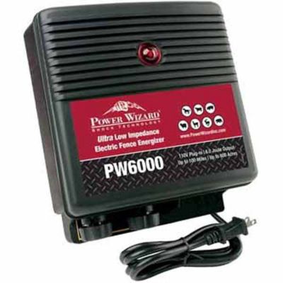 Power Wizard Plug-In Electric Fence Energizer, 1 to 600 Acres