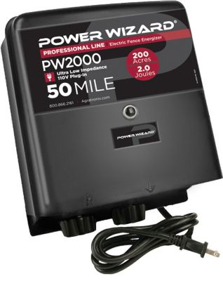 Power Wizard 2.0-Joule 35-Mile Electric Fence Energizer