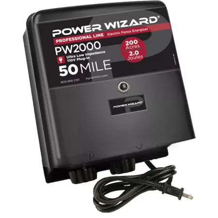 Power Wizard 2.0 Joule 35 Mile Electric Fence Energizer Electric Fence Chargers