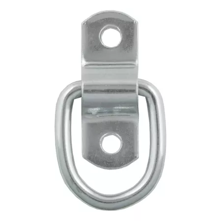 CURT 1 in x 1-1/4 in Surface Mount Tie-Down D-Ring (1 200 lb Clear Zinc) 83730 Tie Down Anchors