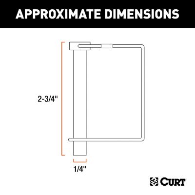 Image showing  1/4 in. x 2-3/4 in. Safety Pin