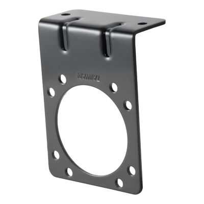 CURT Connector Mounting Bracket for 7-Way RV Blade (Heavy-Duty, Black), 58510