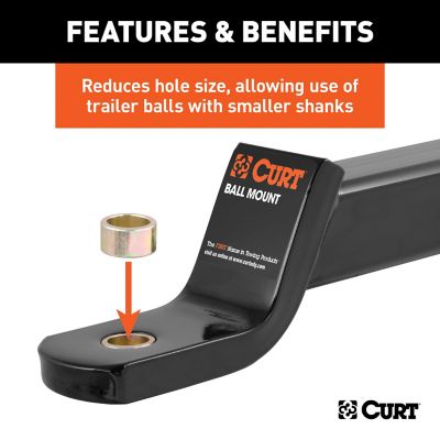 Image showing  Trailer Ball Reducer Bushing, From 1 in. to 3/4 in. Stem