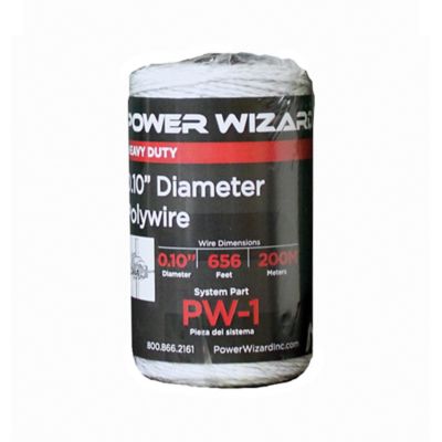 Power Wizard 656 ft. Polywire Electric Fence Wire, 0.0.1 in. Diameter