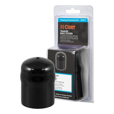 CURT Trailer Ball Cover (Fits 2-5/16 in. Balls, Black Rubber, Packaged), 21811