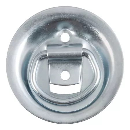 CURT 1-1/8 in x 1-5/8 in Recessed Tie Down Ring (1 000 lb Clear Zinc) 83710 Tie Down Anchors