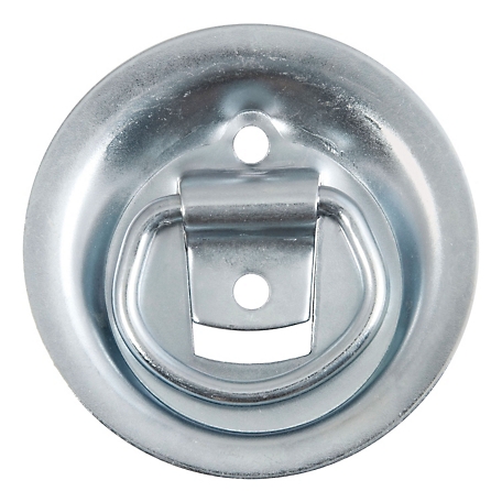 CURT 1-1/8 in. x 1-5/8 in. Recessed Tie-Down Ring (1,000 lb., Clear Zinc), 83710