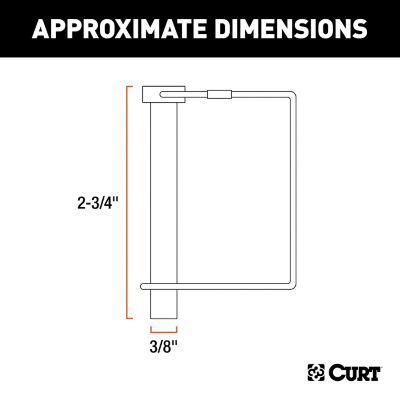 Image showing  3/8 in. x 2-3/4 in. Safety Pin