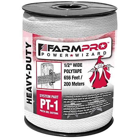 Power Wizard 1/2 in. x 656 ft. Equine Polytape Electric Fence Tape
