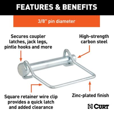 Image showing  3/8 in. Safety Pin (2-3/4 in. Pin Length, Packaged), 28279