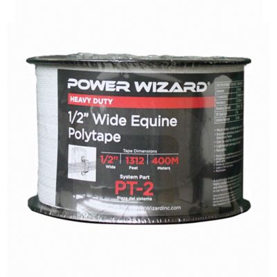 Power Wizard 1/2 in. x 1,312 ft. Equine Polytape Electric Fence Tape