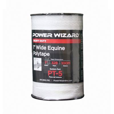 Power Wizard 328 ft. x 660 lb. Equine Polytape Electric Fence Tape