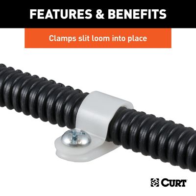 Image showing  3/8 in. I.D. Convoluted Slit Loom Tube Clamps (25 Pack), 59828