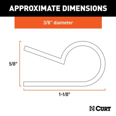 Image showing  3/8 in. I.D. Convoluted Slit Loom Tube Clamps (25 Pack), 59828