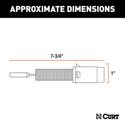 Image showing  Electrical Adapter (4-Way Round Vehicle to 4-Way Flat Trailer), 57224