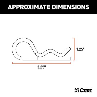 Image showing  Hitch Clip (Fits 1/2 in. or 5/8 in. Pin, Zinc, Packaged), 21601