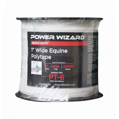 Power Wizard 1 in. x 656 ft. Equine Polytape Electric Fence Tape