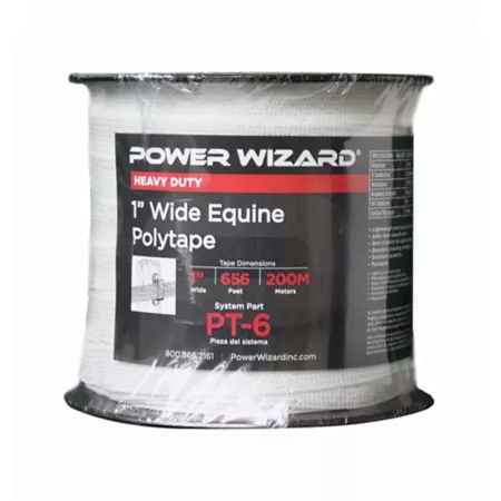 Power Wizard 1" x 656' Equine Polytape Electric Fence Tape Electric Fence Wire & Tape