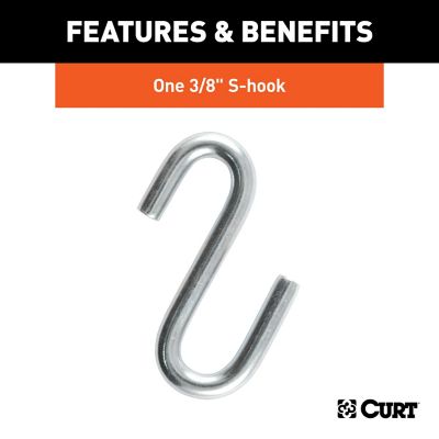 Image showing  27 in. Safety Chain with 1 S-Hook (2,000 lb., Clear Zinc), 80020