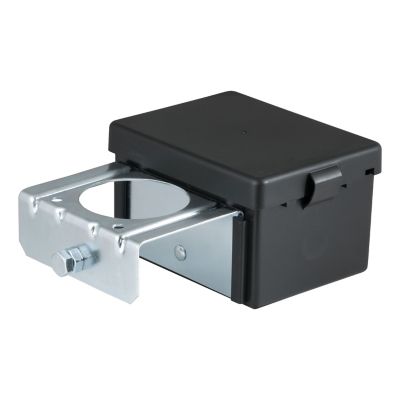 CURT 5 in. x 3-1/4 in. x 3-7/8 in. Lockable Breakaway Battery Case with Metal Bracket, 52029