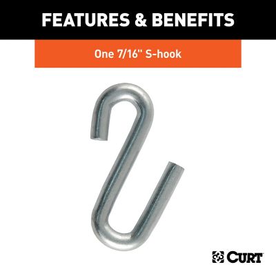 Image showing  27 in. Safety Chain with 1 S-Hook (5,000 lb., Clear Zinc), 80040