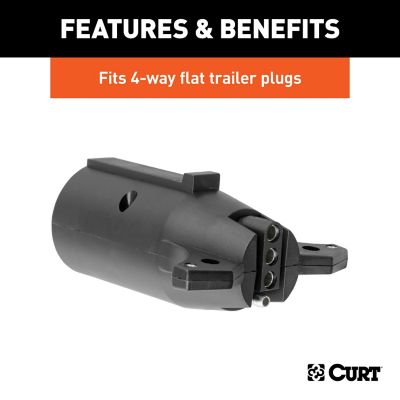 Image showing  Electrical Adapter (7-Way RV Blade Vehicle to 4-Way Flat Trailer), 57240