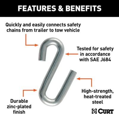 Image showing  5,000 lb. Certified 7/16 in. S-Hook