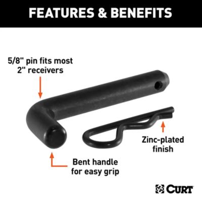 Image showing  5/8 in. Hitch Pin (2 in. Receiver, Black), 21578