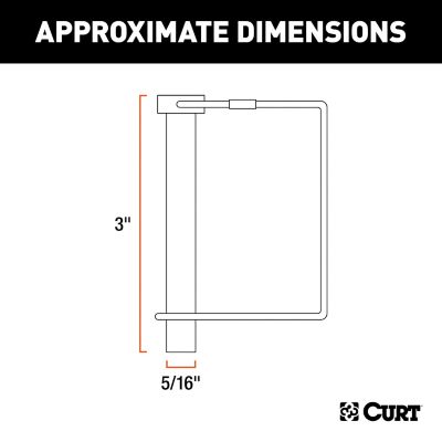 Image showing  5/16 in. Safety Pin (3 in. Pin Length, Packaged), 25011