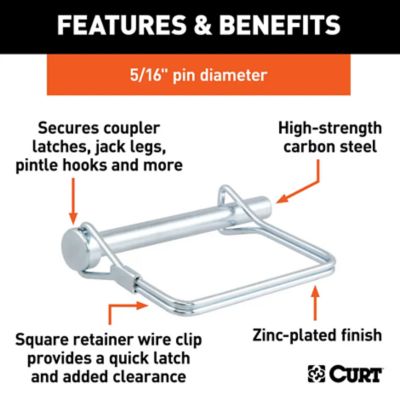 Image showing  5/16 in. Safety Pin (3 in. Pin Length, Packaged), 25011