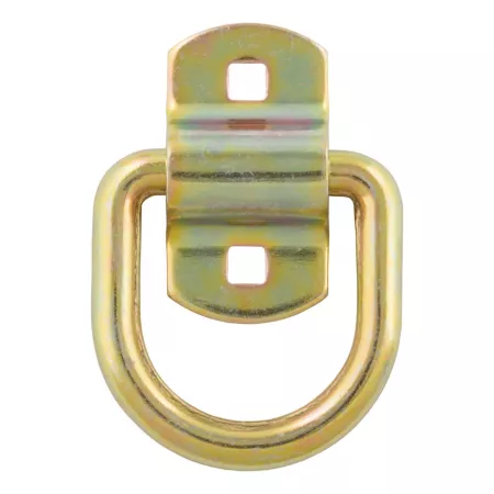 CURT 3 in x 3 in Surface Mount Tie-Down D-Ring (3 600 lb Yellow Zinc) 83740 Tie Down Anchors