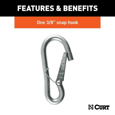 Image showing  27 in. Safety Chain with 1 Snap Hook (2,000 lb., Clear Zinc), 80312