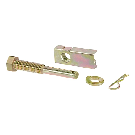CURT Anti-Rattle Hitch Pin and Shim (Fits 1-1/4 in. Receiver with 1/2 in. Hole), 22315
