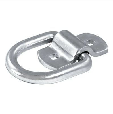 Image showing  3 in. x 3 in. 3,600 lb. Capacity Surface-Mount Tie-Down D-Ring, Clear Zinc