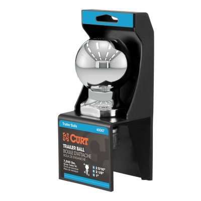 Image showing  2-5/16 in. Trailer Ball (1 in. x 2-1/8 in. Shank, 7,500 lb., Chrome, Packaged), 40067