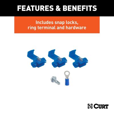 Image showing  4-Way Flat Connector Plug with 48 in. Wires & Hardware (Trailer Side, Packaged), 58349