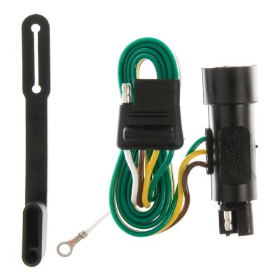 CURT Custom Wiring Harness, 4-Way Flat Output, Select Ford F-150, F-250, F-350, 55301