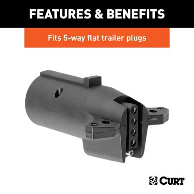 Image showing  Electrical Adapter (7-Way RV Blade Vehicle to 5-Way Flat Trailer, Packaged), 57251