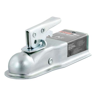 CURT 1-7/8 in. Straight-Tongue Coupler with Posi-Lock (2-1/2 in. Channel, 2,000 lb., Zinc), 25105