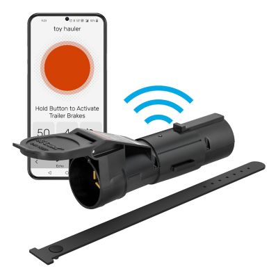 CURT Echo Mobile Trailer Brake Controller, 7-Way, Bluetooth Smartphone Connection