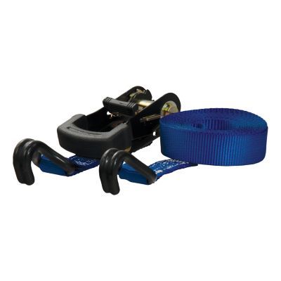 CURT 16 ft. Blue Cargo Strap with J-Hooks (733 lb.), 83019