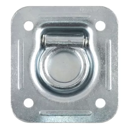 CURT Recessed Tie Down Ring 1-1/2 in x 1-1/2 in Capacity 5 000 lb Capacity Clear Zinc Tie Down Anchors