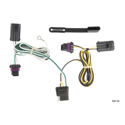 CURT Custom Wiring Harness, 4-Way Flat Output, Select Chevrolet Impala, 56116