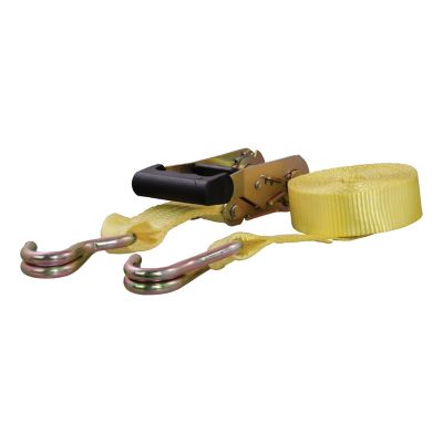 CURT 14 ft. Yellow Cargo Strap with J-Hooks (1,667 lb.), 83036
