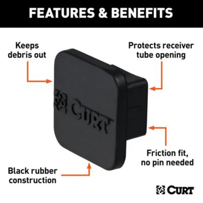 Image showing  1-1/4 in. Rubber Hitch Tube Cover