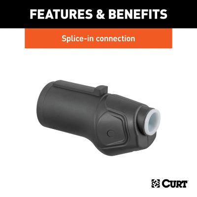 Image showing  Heavy-Duty 7-Way RV Blade Connector Plug (Trailer Side), 58145